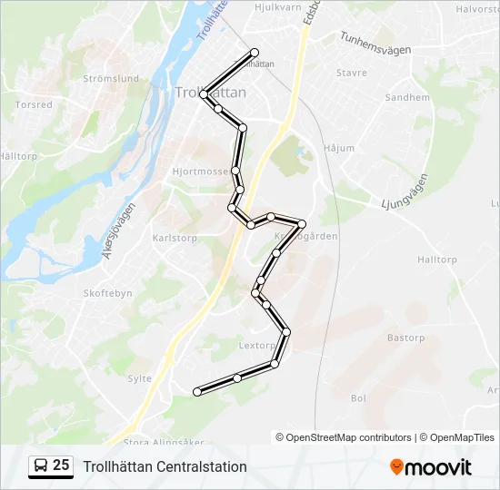 25  Line Map