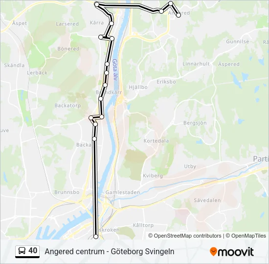 40  Line Map