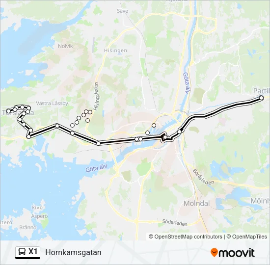 X1  Line Map