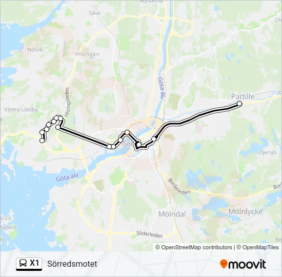 X1  Line Map