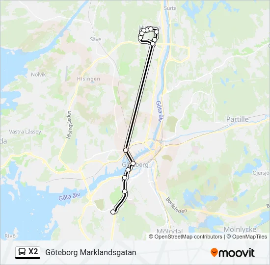 X2  Line Map
