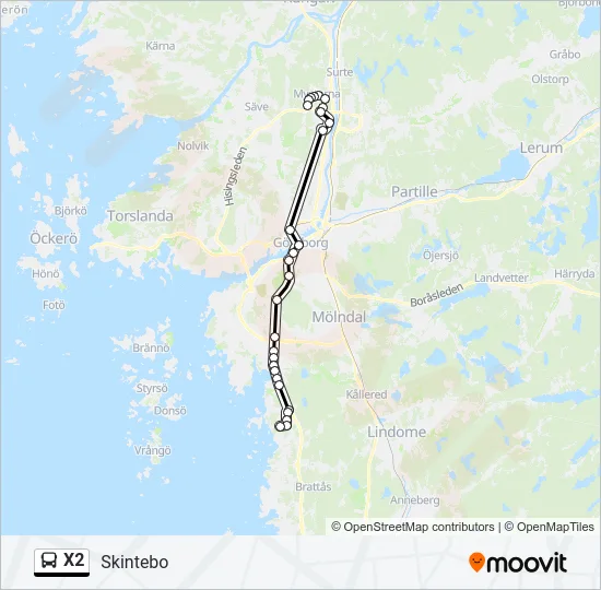 X2  Line Map