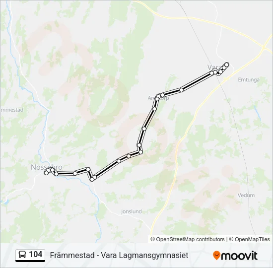 104  Line Map