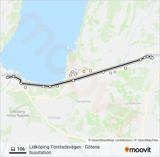 106  Line Map