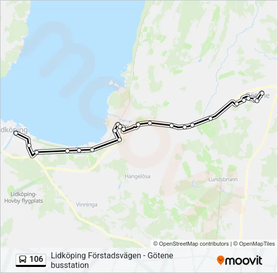 106  Line Map