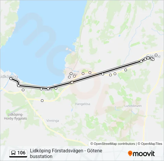 106  Line Map