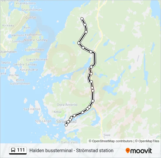 111  Line Map