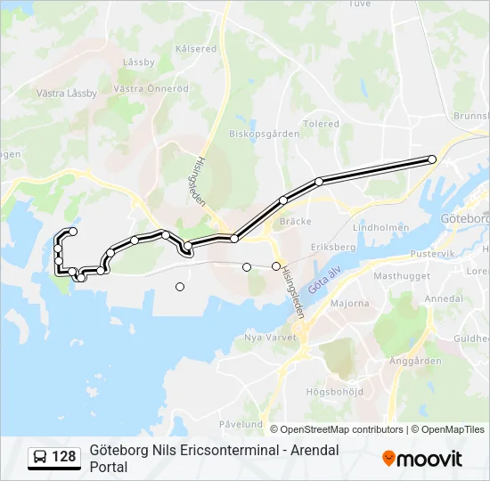 128  Line Map
