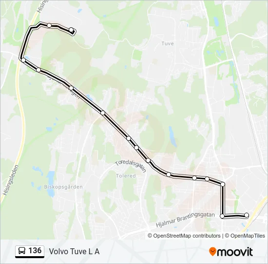 136  Line Map