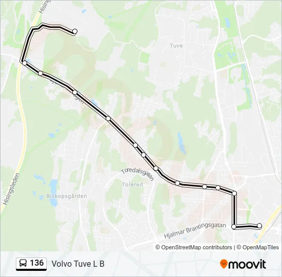 136  Line Map