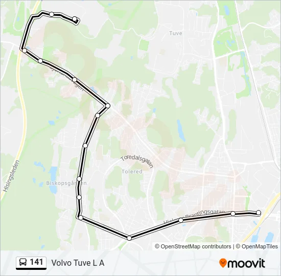 141  Line Map