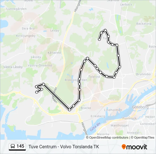145  Line Map