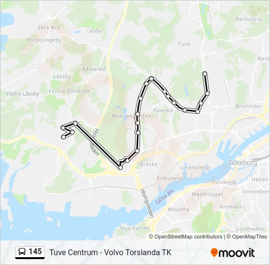 145  Line Map