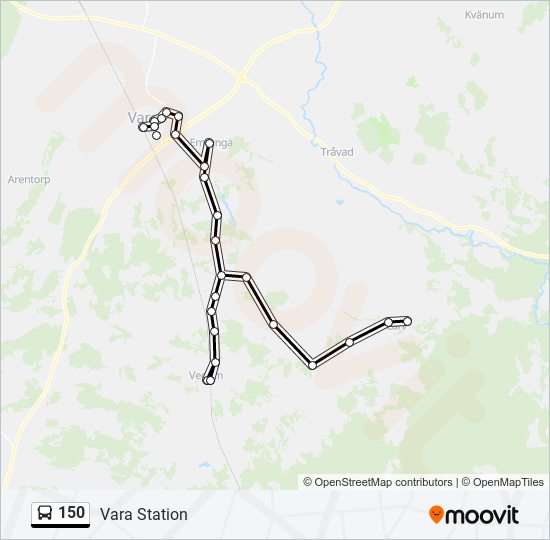 150 bus Line Map