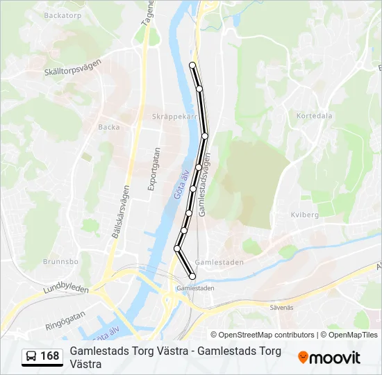 168  Line Map