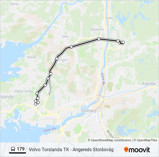 179 bus Line Map