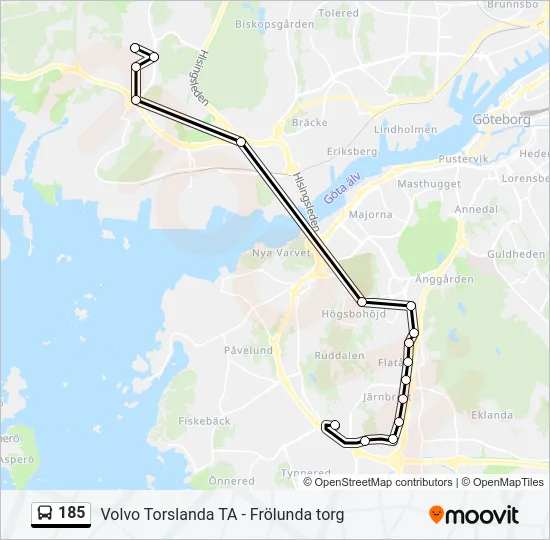 185  Line Map