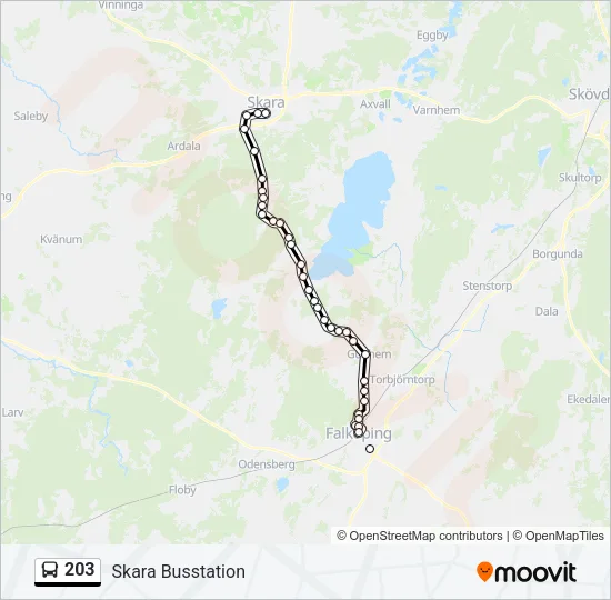 203  Line Map