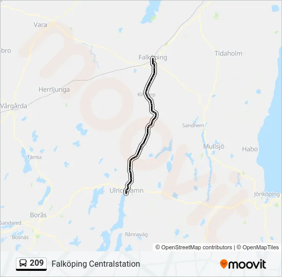209  Line Map
