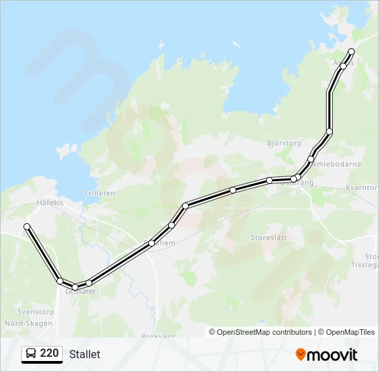 220  Line Map