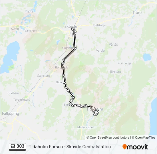 303  Line Map