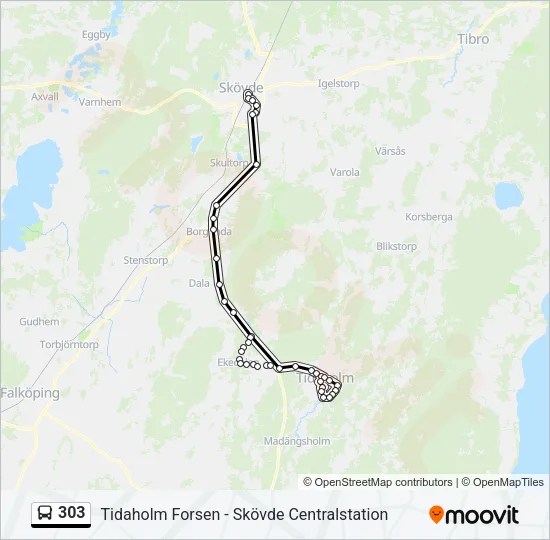 303  Line Map