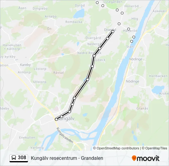 308  Line Map
