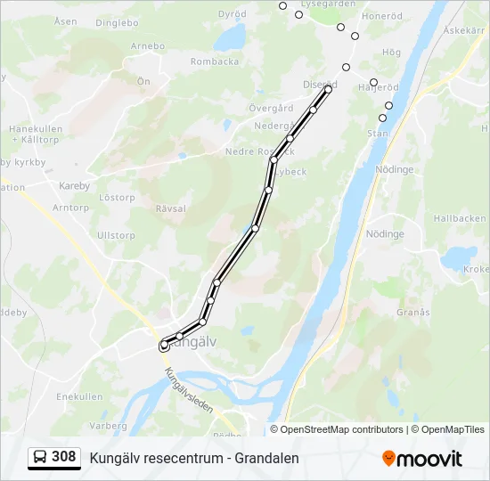 308  Line Map