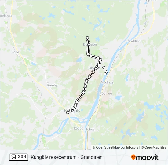 308  Line Map