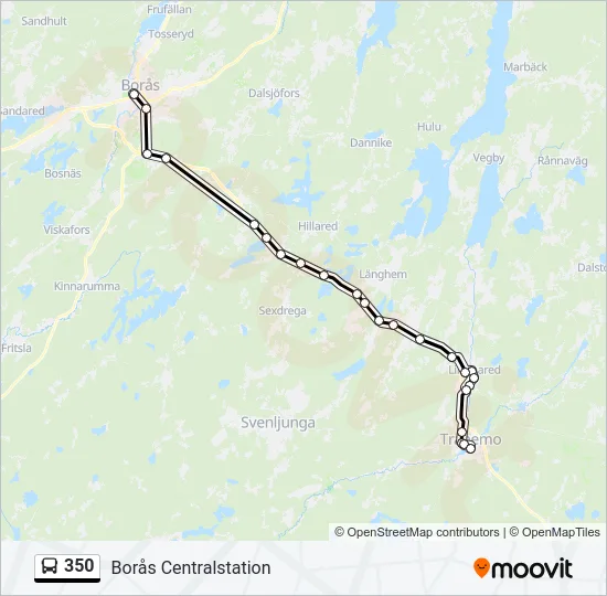 350 Bus Line Map
