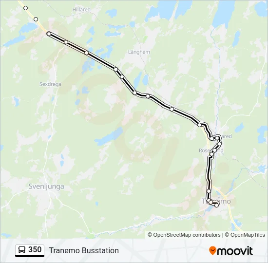 350 Bus Line Map