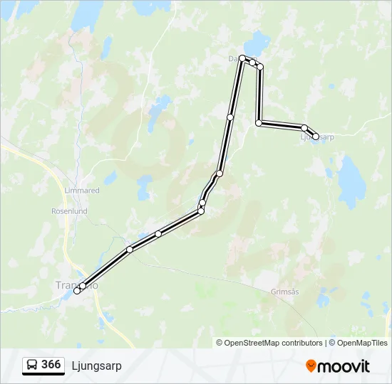366 Bus Line Map
