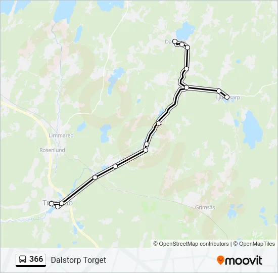 366 Bus Line Map