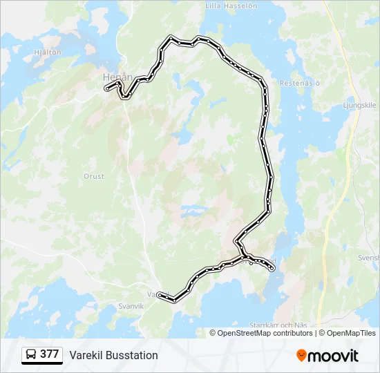 377 Bus Line Map