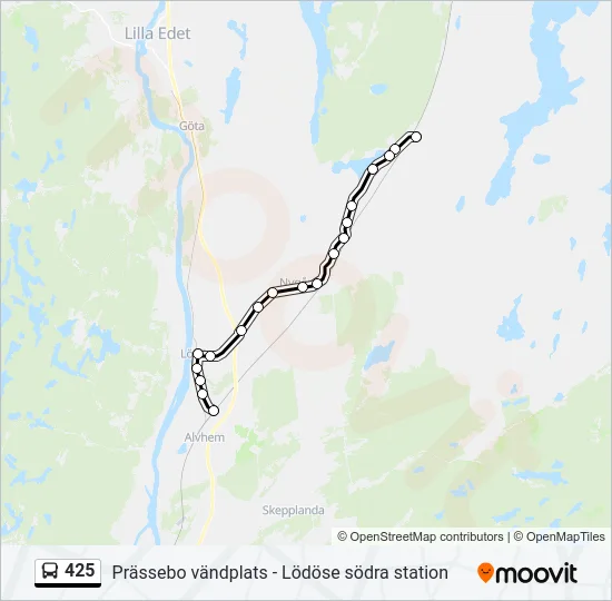 425  Line Map