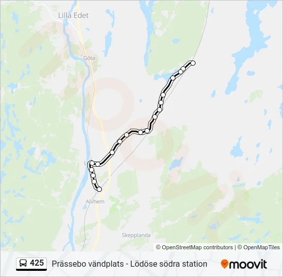 425  Line Map