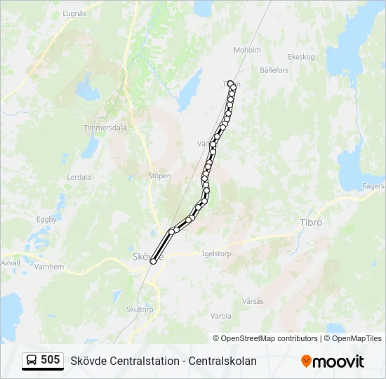 505  Line Map