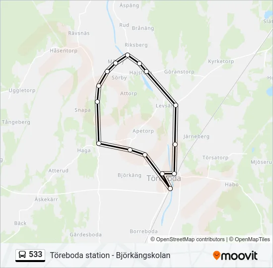 533  Line Map