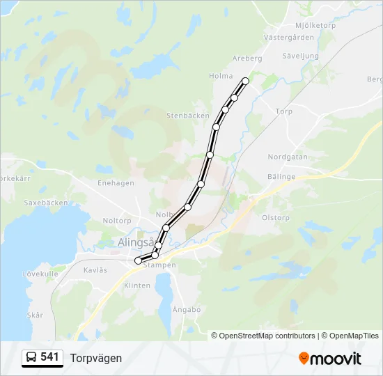 541  Line Map