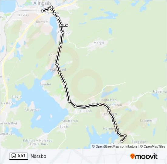 551  Line Map