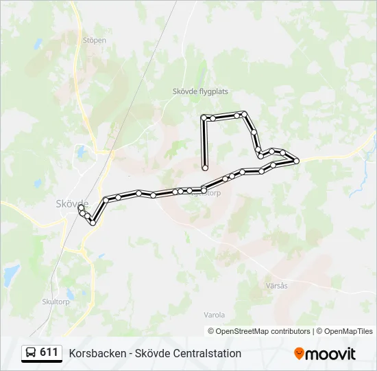 611  Line Map