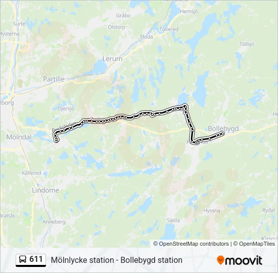 611  Line Map