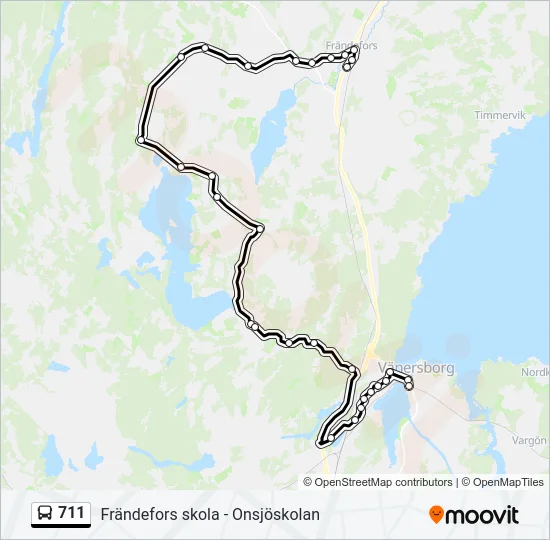 711  Line Map