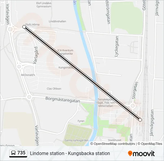 735  Line Map