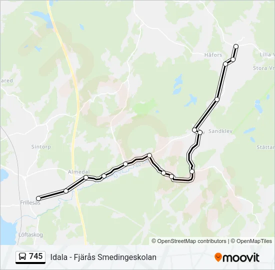 745  Line Map