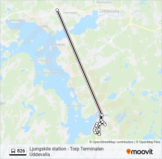 826  Line Map