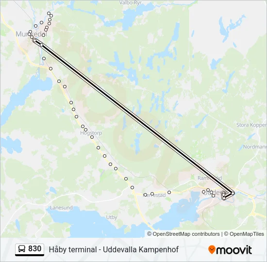 830  Line Map