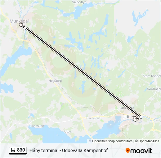 830  Line Map