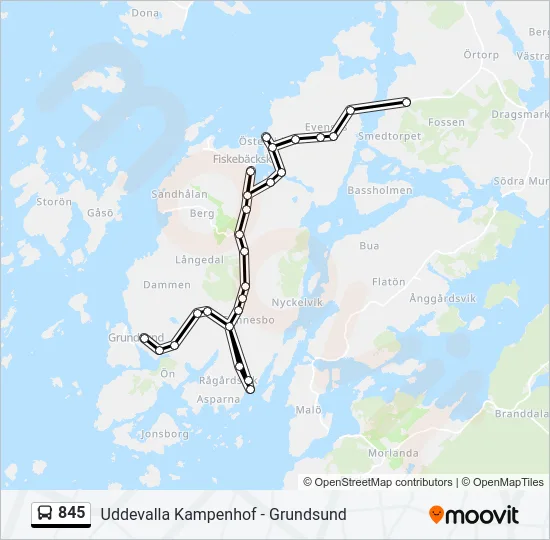 845  Line Map
