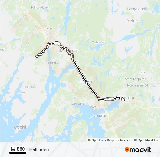 860  Line Map